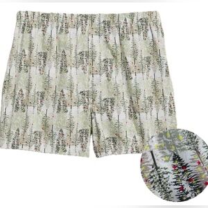 BANANA REPUBLIC Christmas‎ Tree Forest MEN'S 100% Cotton Boxer Underwear sz S